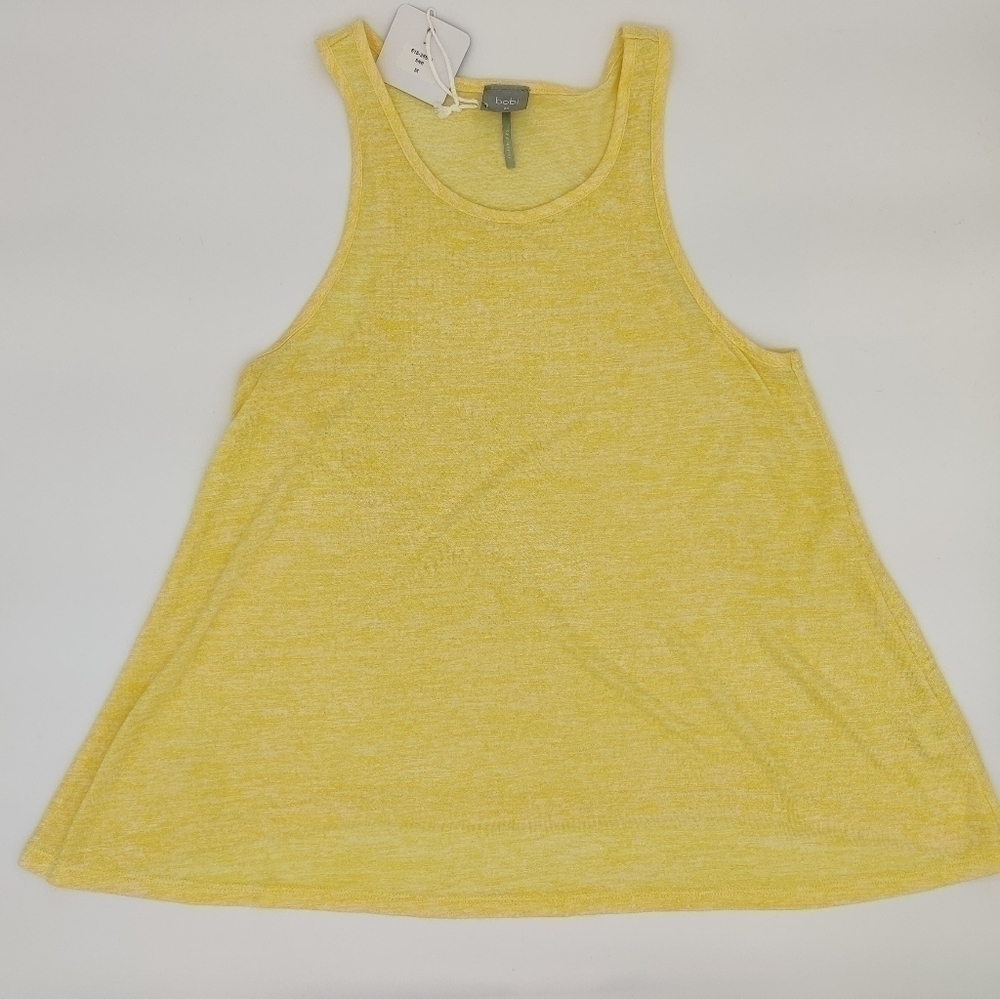 Bobi heather yellow tank NWT M